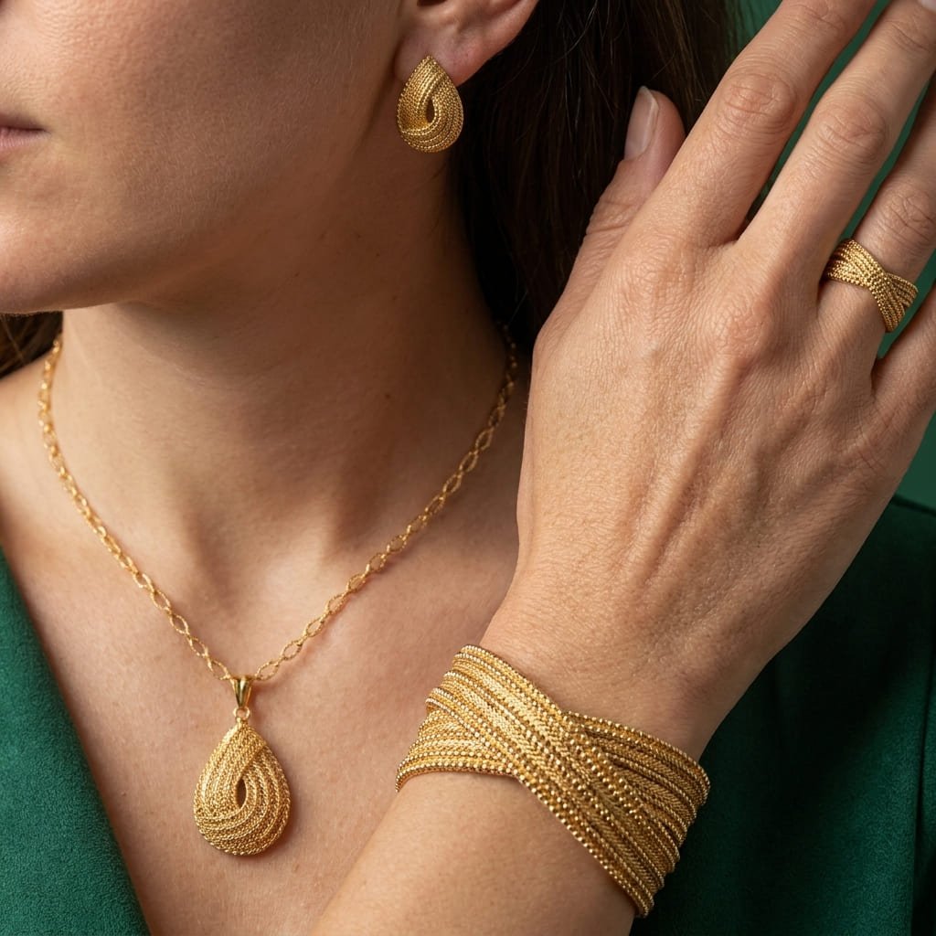 Parure Goccia d'Oro - Plaqué Or GN