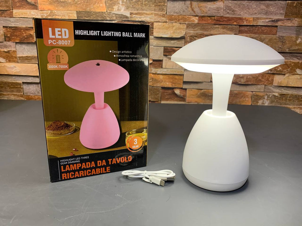 Veilleuse LED Tactile Sans Fil à Intensité Réglable avec Chargeur USB