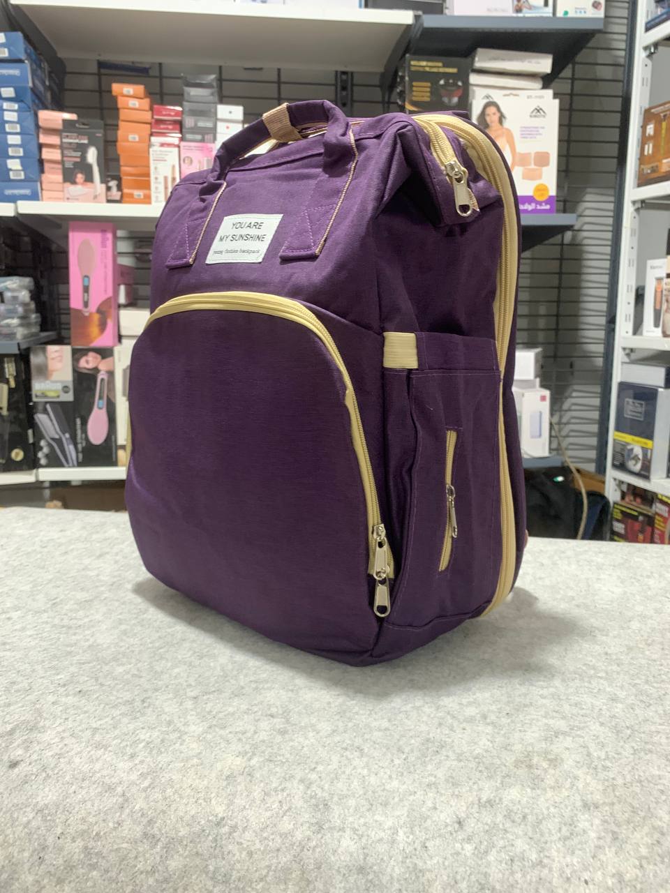 Sac à dos et landau pour bébé pliable 3en1