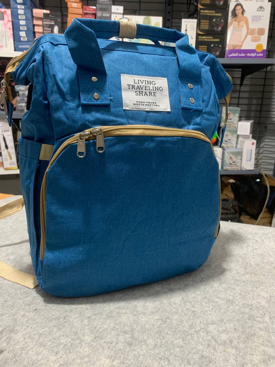 Sac à dos et landau pour bébé pliable 3en1