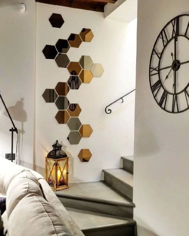 DECORATION MURALE HEXAGONAL PACK 10PCS DM004