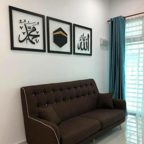 CADRE MURALE DUO allah mohamed mecca WD27